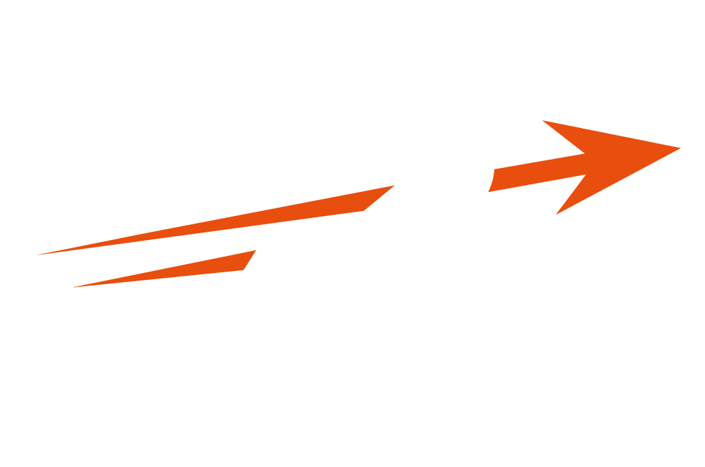 RunArchery Bildmarke, stilisiertes R als Läufer mit Pfeil